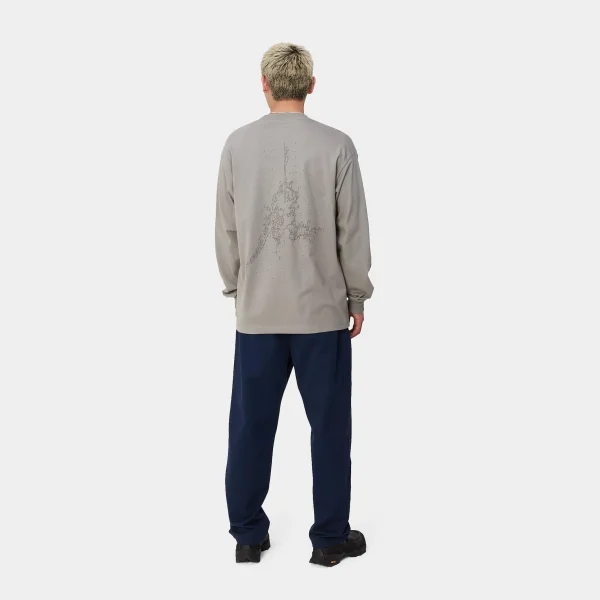 Shop Carhartt WIP L/S Coordinate T-Shirt Misty Grey