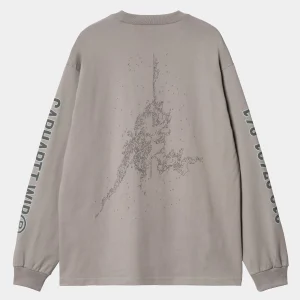 Shop Carhartt WIP L/S Coordinate T-Shirt Misty Grey