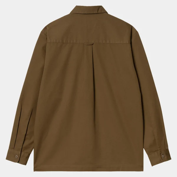 Shop Carhartt WIP L/S Craft Shirt Chocolate