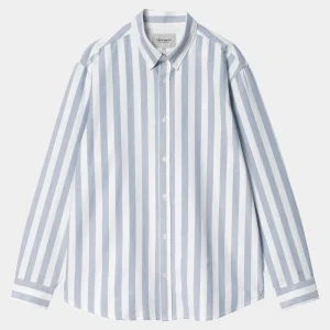 Hot Carhartt WIP L/S Dillion Shirt Dillion Stripe, Bleach / White