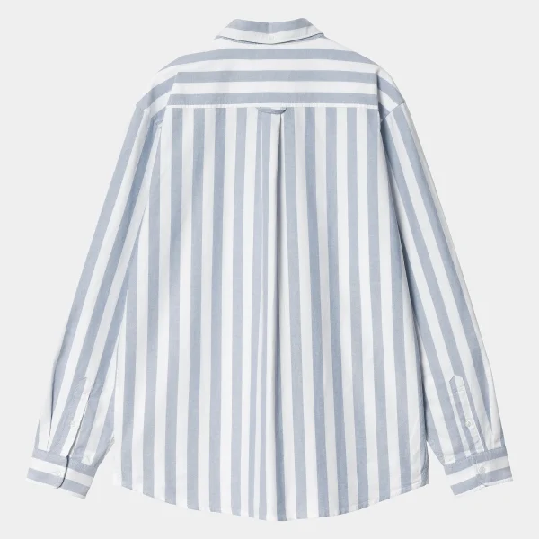 Hot Carhartt WIP L/S Dillion Shirt Dillion Stripe, Bleach / White