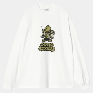 Online Carhartt WIP L/S Drill Boy T-Shirt White