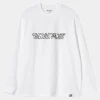 Clearance Carhartt WIP L/S DUBLAB 25 YRS T-Shirt White