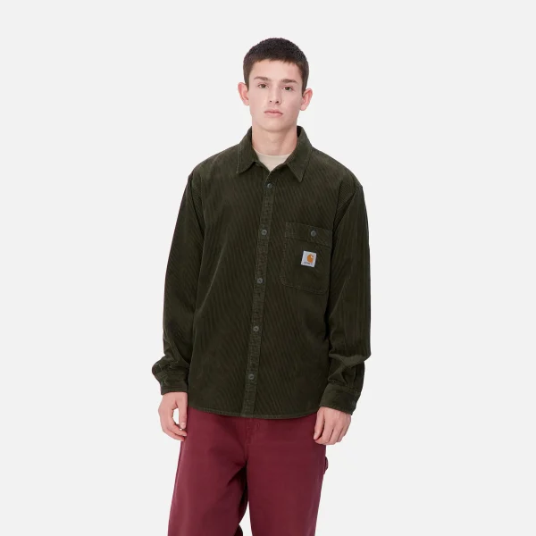 Fashion Carhartt WIP L/S Flint Shirt Office Green