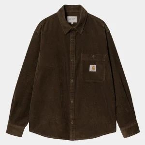 Best Carhartt WIP L/S Flint Shirt Chocolate