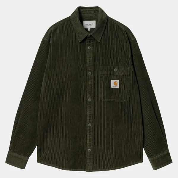 Fashion Carhartt WIP L/S Flint Shirt Office Green