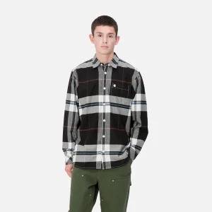 Outlet Carhartt WIP L/S Garnett Shirt Garnett Check, Wax / Wax