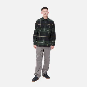 Clearance Carhartt WIP L/S Garnett Shirt Garnett Check, Sycamore Tree / Sycamore Tree