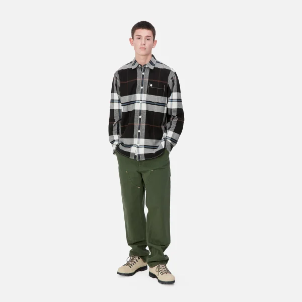 Outlet Carhartt WIP L/S Garnett Shirt Garnett Check, Wax / Wax