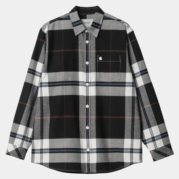 Outlet Carhartt WIP L/S Garnett Shirt Garnett Check, Wax / Wax