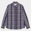 Flash Sale Carhartt WIP L/S Hobart Shirt Hobart Check, Aura