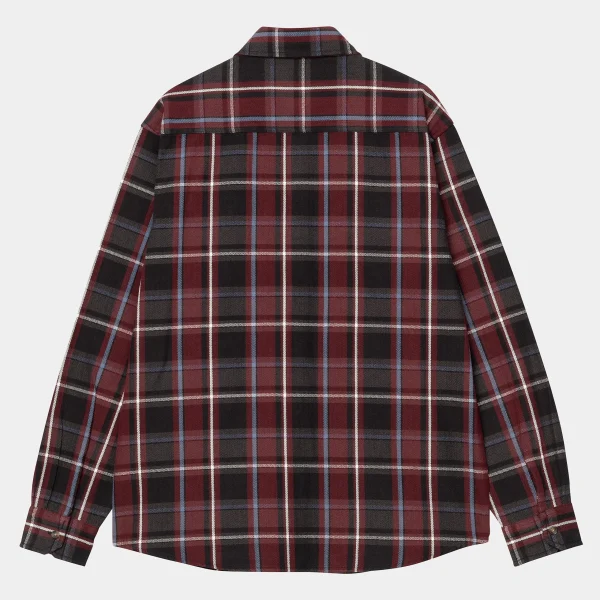 Clearance Carhartt WIP L/S Hobart Shirt Hobart Check, Black