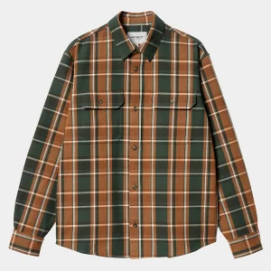 Store Carhartt WIP L/S Hobart Shirt Hobart Check, Sycamore Tree