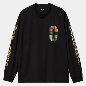 Store Carhartt WIP L/S Machine 89 T-Shirt Black