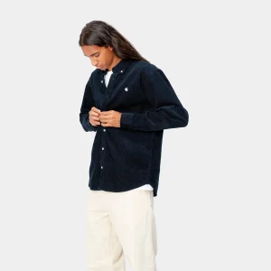 Flash Sale Carhartt WIP L/S Madison Cord Shirt Dark Navy / Wax