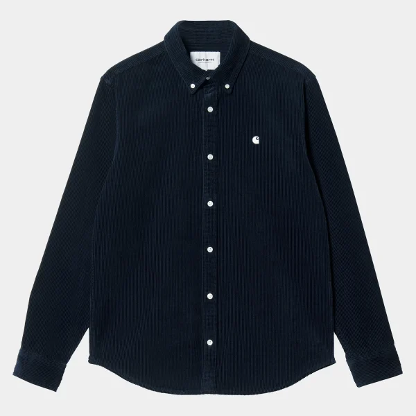 Flash Sale Carhartt WIP L/S Madison Cord Shirt Dark Navy / Wax