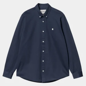 Flash Sale Carhartt WIP L/S Madison Shirt Air Force Blue / Wax