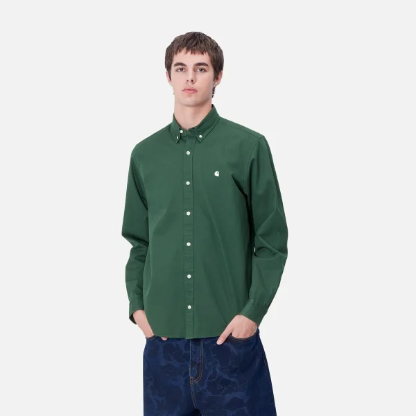 Cheap Carhartt WIP L/S Madison Shirt Sycamore Tree / Wax