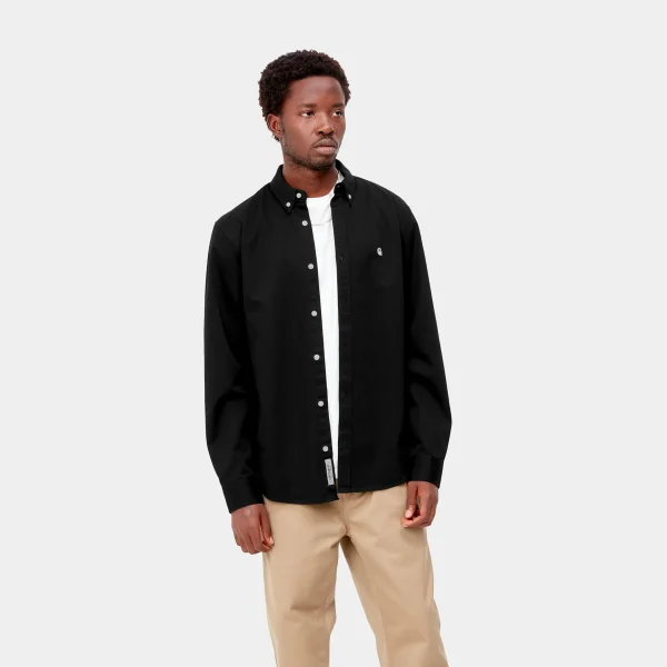 Flash Sale Carhartt WIP L/S Madison Shirt Black / Wax