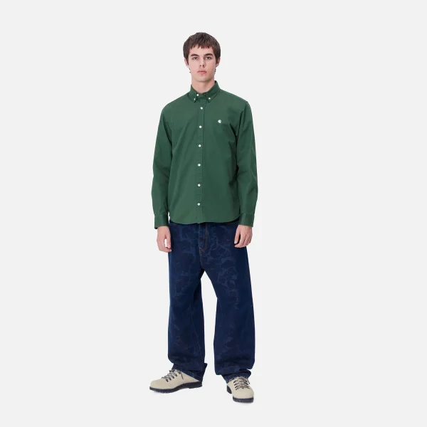 Cheap Carhartt WIP L/S Madison Shirt Sycamore Tree / Wax