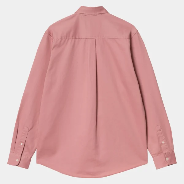 Cheap Carhartt WIP L/S Madison Shirt Dusty Rose / Wax