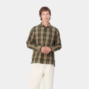 Online Carhartt WIP L/S Mandlik Shirt Mandlik Check, Office Green