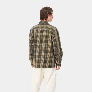 Online Carhartt WIP L/S Mandlik Shirt Mandlik Check, Office Green