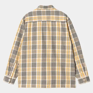 Clearance Carhartt WIP L/S Mandlik Shirt Mandlik Check, Natural