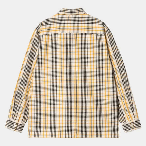 Clearance Carhartt WIP L/S Mandlik Shirt Mandlik Check, Natural