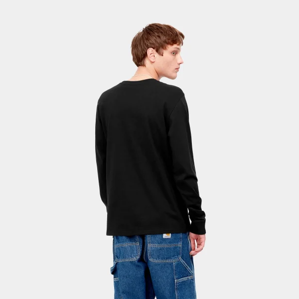 Hot Carhartt WIP L/S Pocket T-Shirt Black