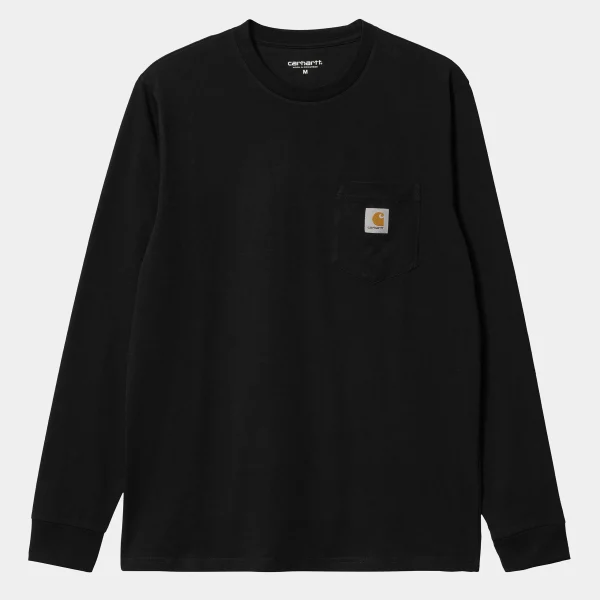 Hot Carhartt WIP L/S Pocket T-Shirt Black