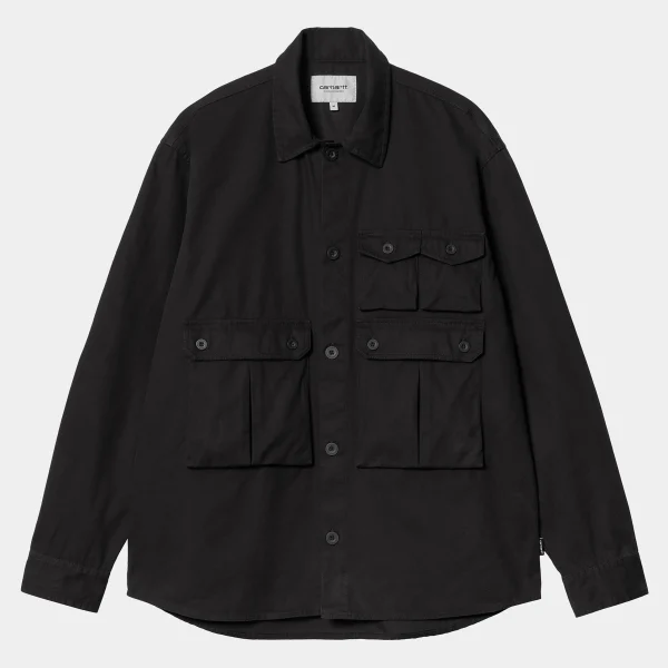 Sale Carhartt WIP L/S Tracker Shirt Black