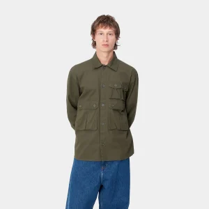 Clearance Carhartt WIP L/S Tracker Shirt Office Green