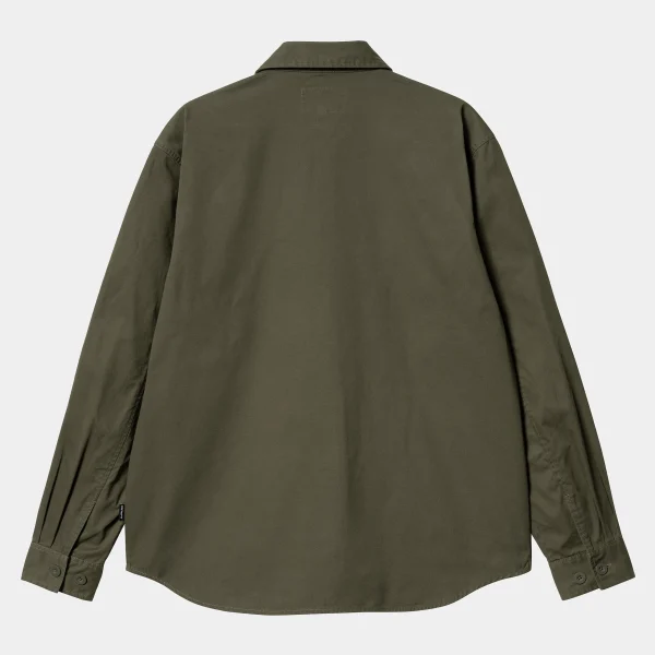 Clearance Carhartt WIP L/S Tracker Shirt Office Green