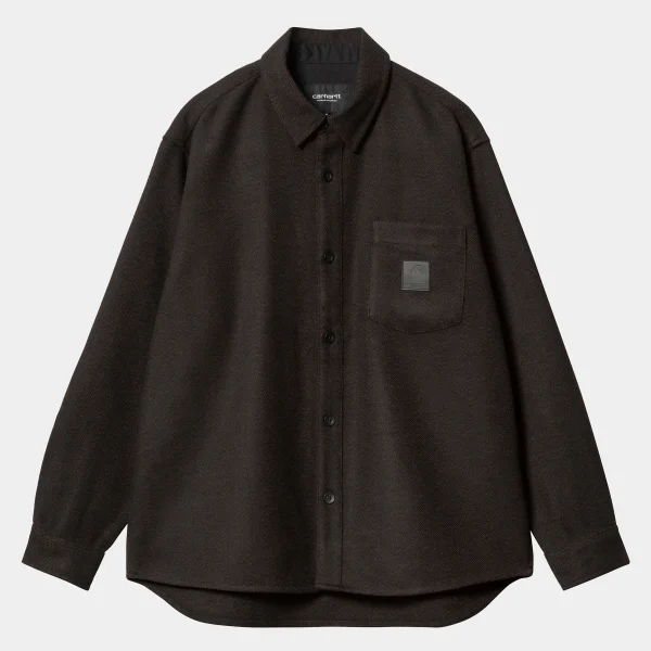 Store Carhartt WIP L/S Truman Shirt Chocolate / Black