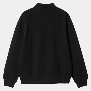 Fashion Carhartt WIP L/S Vance Rugby Shirt Black / White