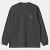 Shop Carhartt WIP L/S Vista T-Shirt Graphite