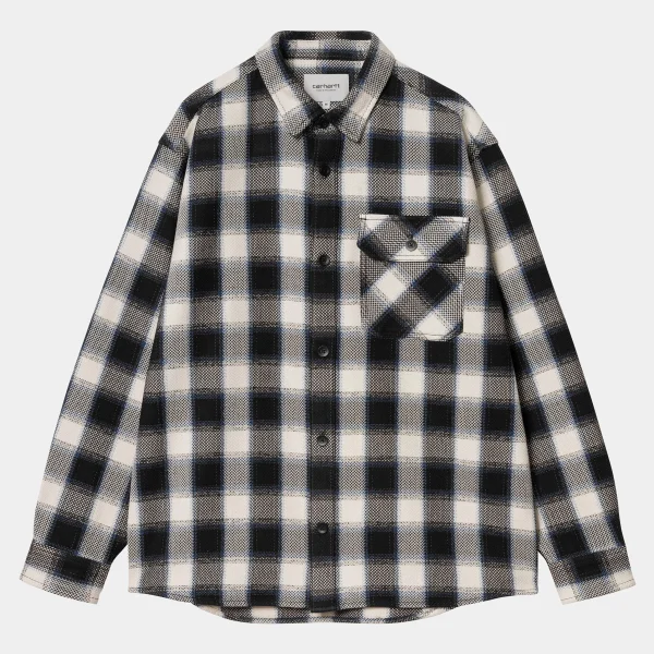 Hot Carhartt WIP L/S Witten Shirt Witten Check, Natural