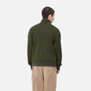 Fashion Carhartt WIP Luther Half Zip Sweat Tarragon Heather