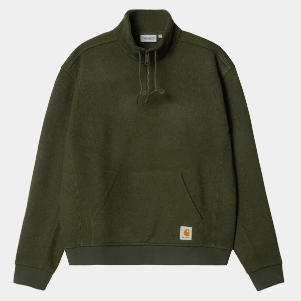 Fashion Carhartt WIP Luther Half Zip Sweat Tarragon Heather