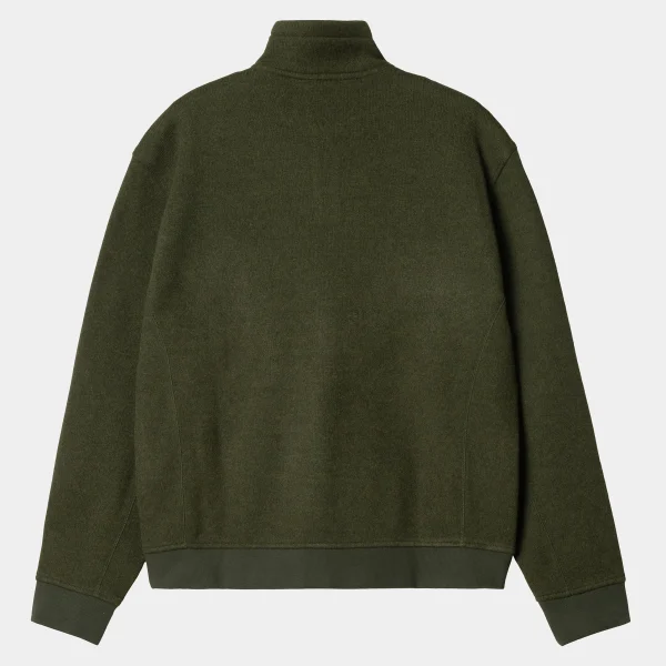 Fashion Carhartt WIP Luther Half Zip Sweat Tarragon Heather