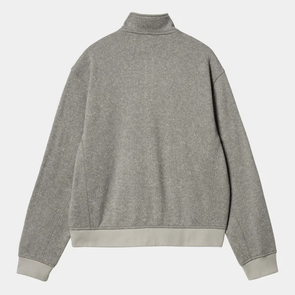 Cheap Carhartt WIP Luther Half Zip Sweat Misty Grey Heather