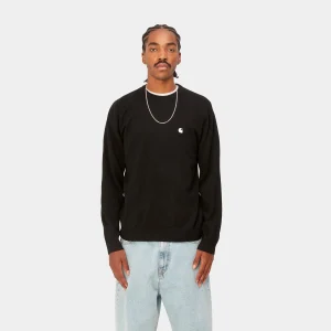 Sale Carhartt WIP Madison Sweater Black / Wax