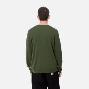 New Carhartt WIP Madison Sweater Tarragon / Black