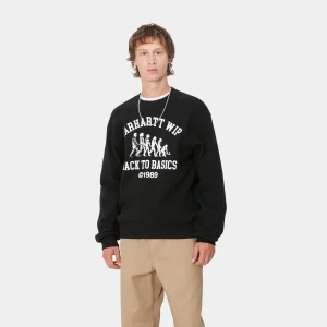 Cheap Carhartt WIP Main Basics Sweat Black / White