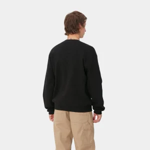 Cheap Carhartt WIP Main Basics Sweat Black / White