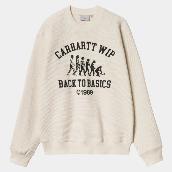 Cheap Carhartt WIP Main Basics Sweat Natural / Black