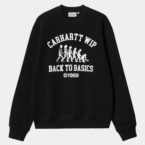 Cheap Carhartt WIP Main Basics Sweat Black / White