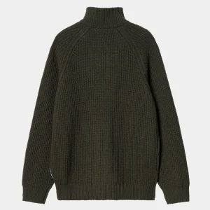 Outlet Carhartt WIP Marlon Half Zip Sweater Office Green