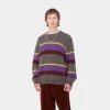 Best Sale Carhartt WIP Merton Sweater Sundling Stripe, Aura